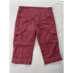 KUHL Lightweight Stretch Crop Cargo Hiking, Climbing, Rock Pants. Size 6, EUC!!